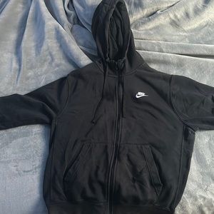Black Nike zip up hoodie
